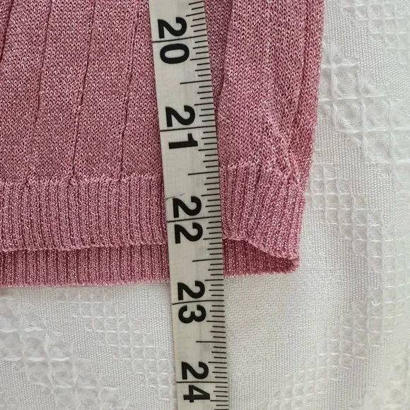 Zara Pink Ribbed Tank Top - Picture 6 of 8